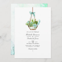 Glass Terrarium Succulents QR Code UAWG Wedding