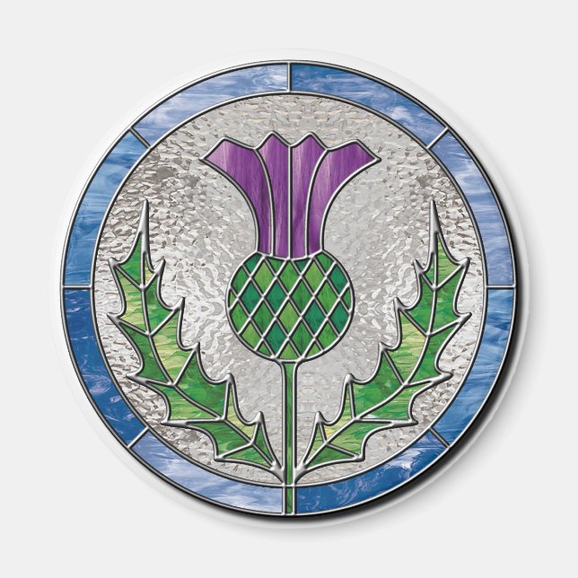 Glass Thistle Magnet (Vorne)