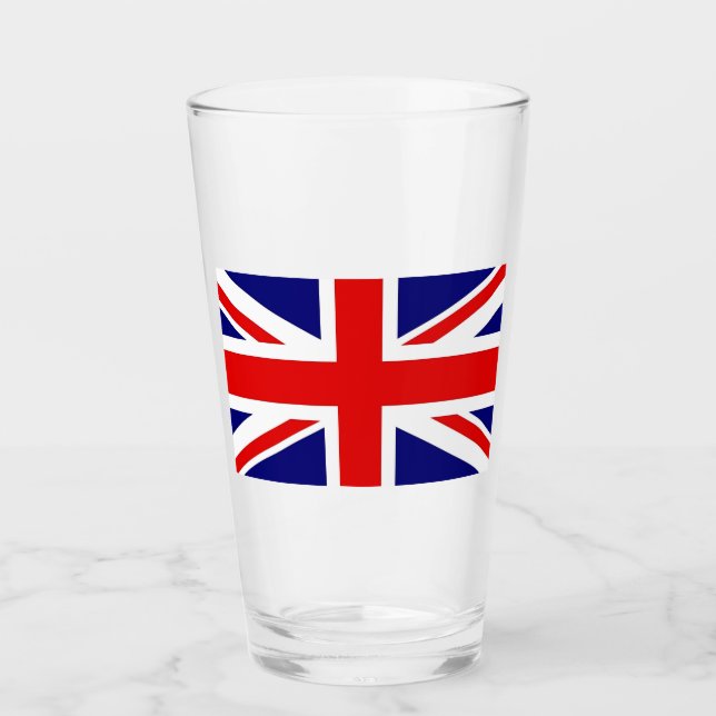 Glass Tumbler United Kingdom Flag (Vorderseite)