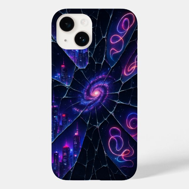 Glass Universe iPhone Case - Sci-Fi & Edgy Geschen (Rückseite)