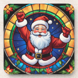 Glass Weihnachten Weihnachtsgetränk Getränkeuntersetzer