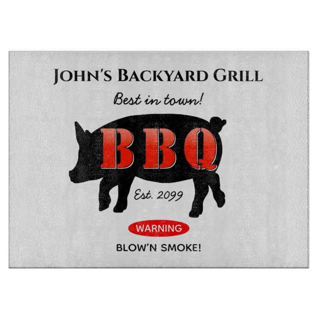 Glass Zuhause Grillen Kochen Männer Küche Schneidebrett (Vorderseite)