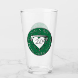 Glass zum 20. Hochzeitstag Glas