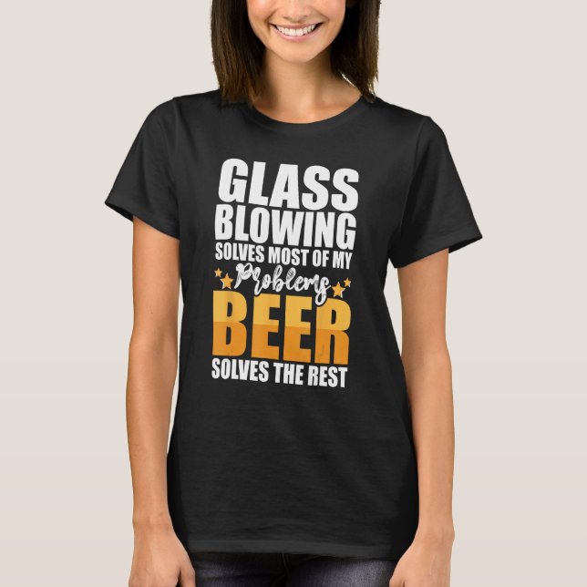 Glassblowing retro vintage  for glassblower T-Shirt (Vorderseite)
