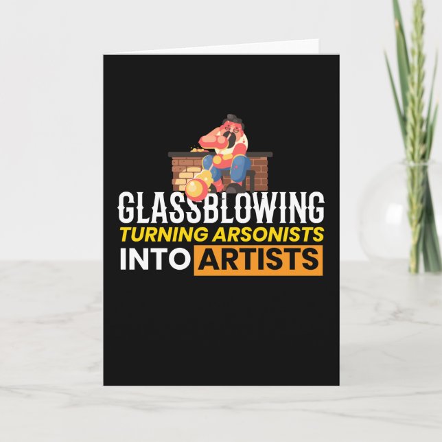 Glassbwing Artist Glassbblasart Karte (Vorderseite)