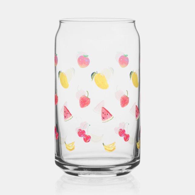 Glasscheiben - Niedliches Fruchtdesign Dosenglas (Vorderseite)