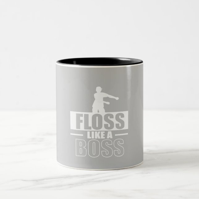 Glasschlacke mögen einen Chef Zweifarbige Tasse (Mittel)