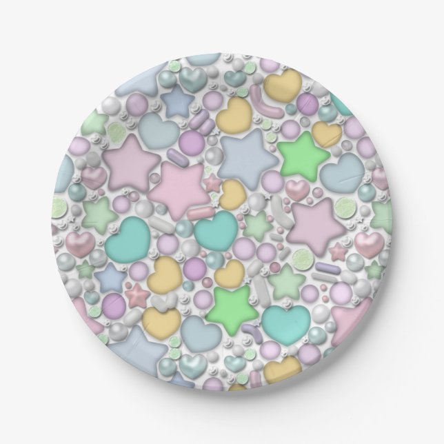 Glasschmuck Pappteller (Vorderseite)