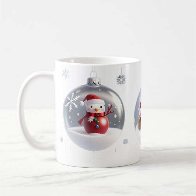 Glasschmuck/Schnee - Tasse (Links)