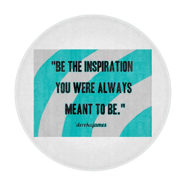 Glasschneidebrett für Inspiration Schneidebrett (Vorderseite)