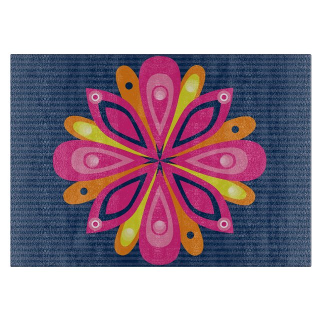 Glasschneiden-Brett-Explosions-Marine Schneidebrett (Vorderseite)