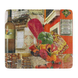 Glasschneider mit Chili Pepper Schneidebrett