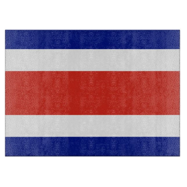 Glasschneider mit der Flagge Costa Ricas Schneidebrett (Vorderseite)