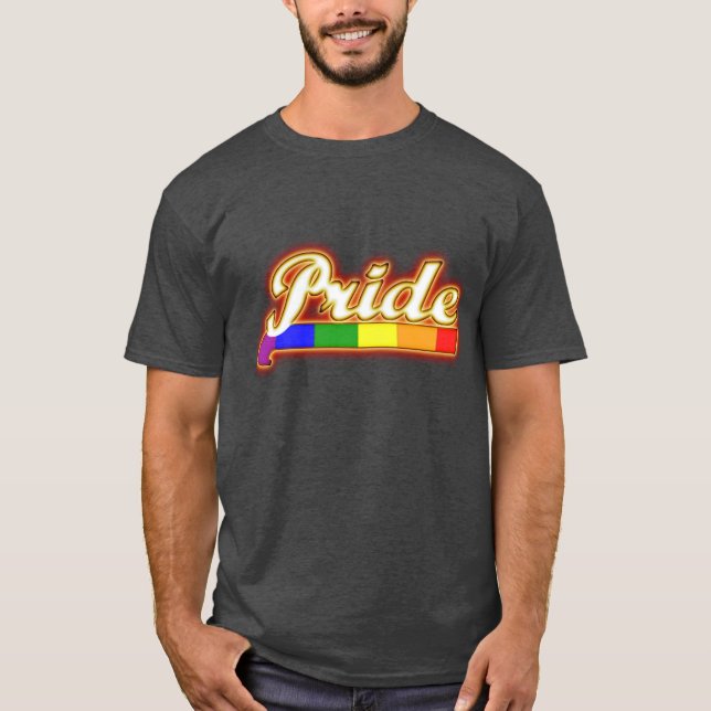 Glassende Farben für den Gay Pride T-Shirt (Vorderseite)