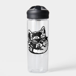 Glasses Cat Meme Trinkflasche