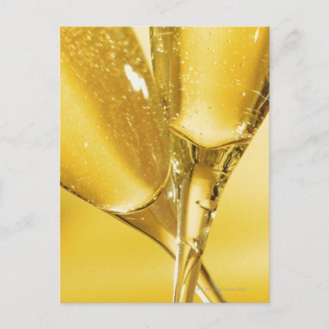 Glasses Of Champagne Postkarte (Vorderseite)