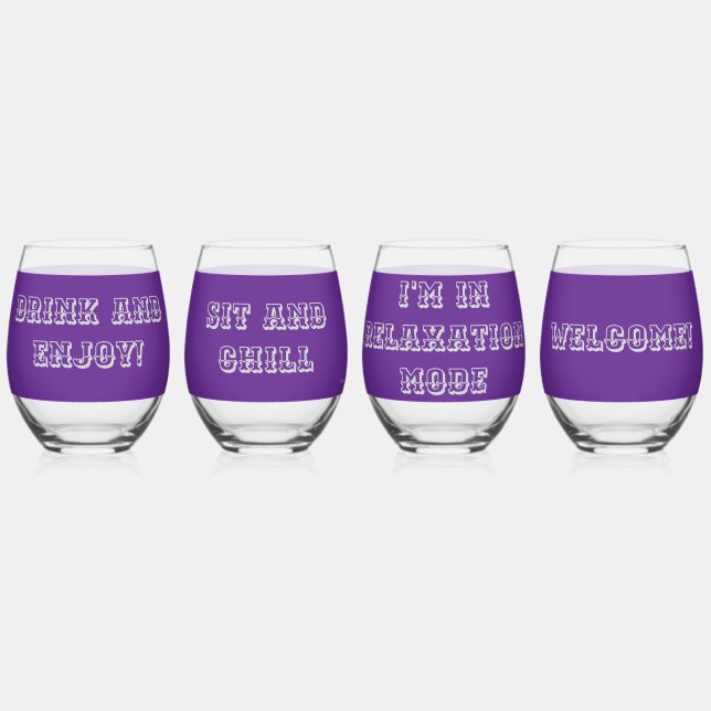 GLASSES WITH WORDS WEINGLAS OHNE STIEL (Vorderseite)