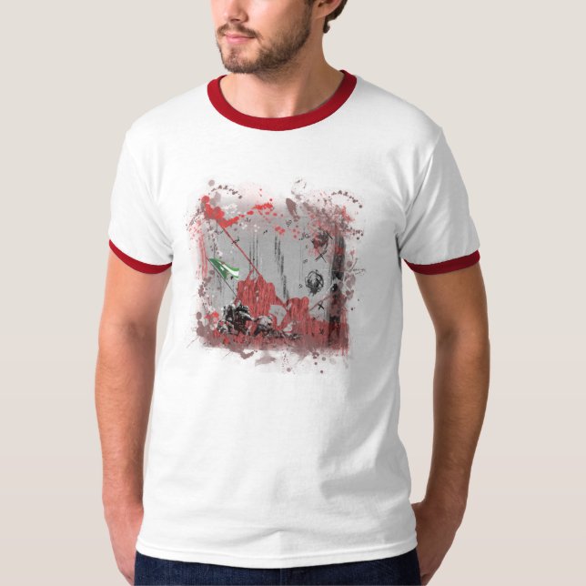 GlassJaw hebt die Flagge an T-Shirt (Vorderseite)