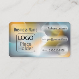 Glassmorphismus Planets Bold Business Card Visitenkarte