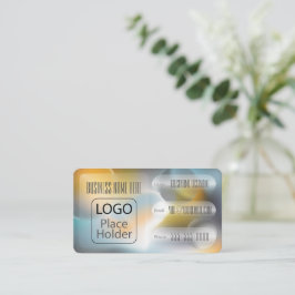 Glassmorphismus Planets Visitenkarte