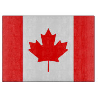 Glasspanplatte mit Flagge Kanadas