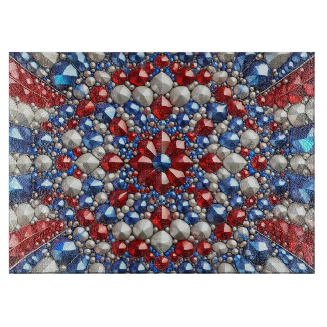 Glasspanplatte mit niederländischen Farben Schneidebrett (Vorderseite)