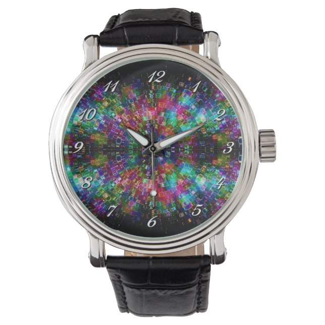 Glasspirale Armbanduhr (Vorderseite)