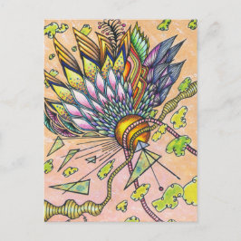 Glasssatellit Postkarte