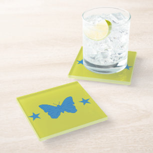 Glasstischset mit Flagge von Bady Bassit Glasuntersetzer