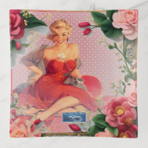 GlassTray RoseFramed(Lady in Red)RFPMDesign ©️ 202