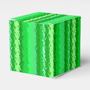 Glasstreifen - Schattierungen von Smaragdgrün Geschenkschachtel