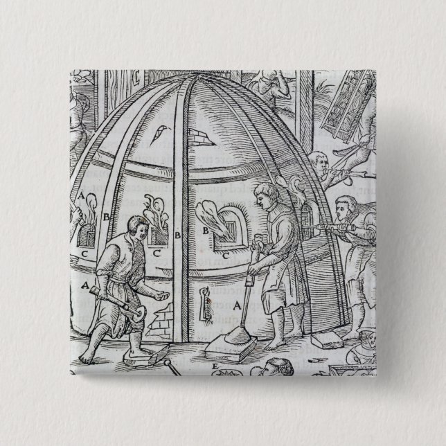 Glassworks, Illustration, die das Marmorfurnac Button (Vorderseite)