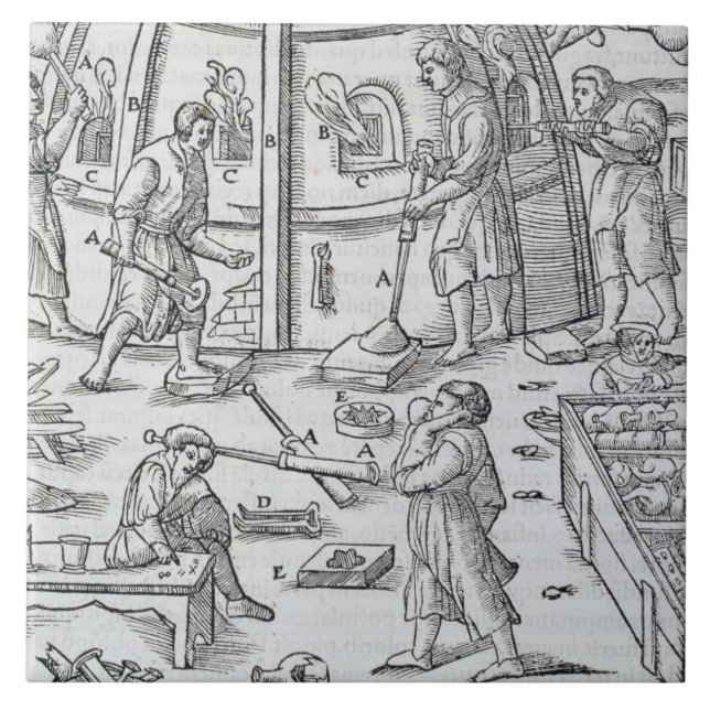 Glassworks, Illustration, die das Marmorfurnac Fliese (Vorderseite)