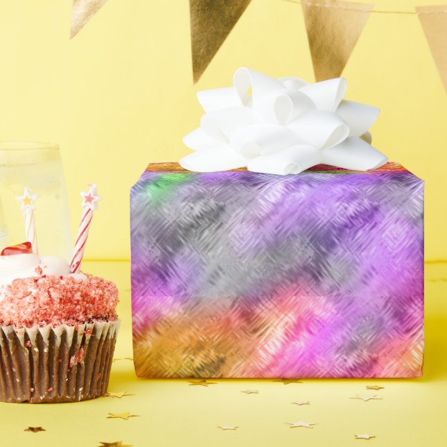 Glassy Ametrine Lila Textur Geschenkpapier (Geburtstagsparty)