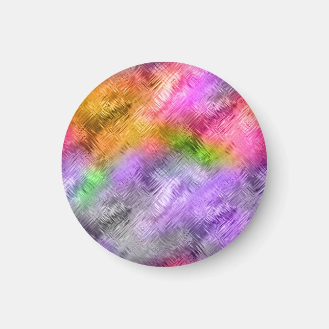 Glassy Ametrine Lila Textur Magnet (Vorne)