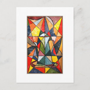 Glasteppiche Akrylkunstwerk Postkarte