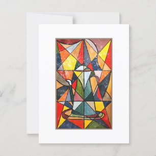 Glasteppiche Akrylkunstwerk Postkarte