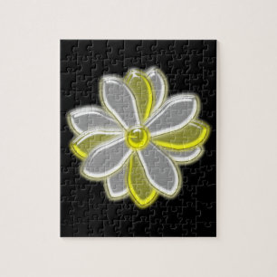 Glastiges Daisy-Blume-Puzzle