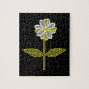 Glastiges Daisy-Blume-Puzzle