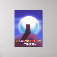 Glastonbury Tor Somerset Reiseplakat