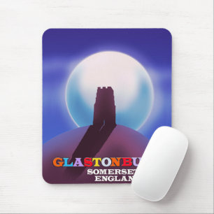 Glastonbury Tor Somerset Reiseplakat Mousepad