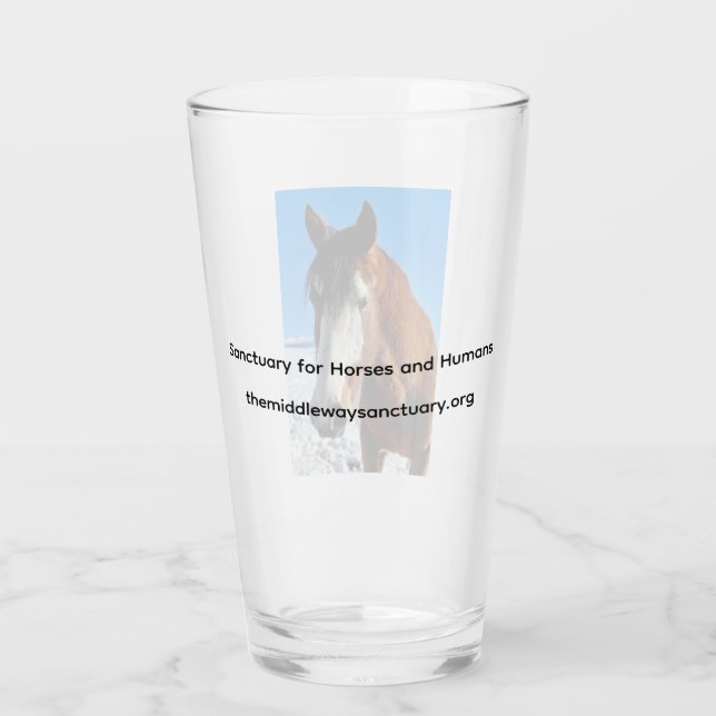 Glastumbler Glas (Rückseite)