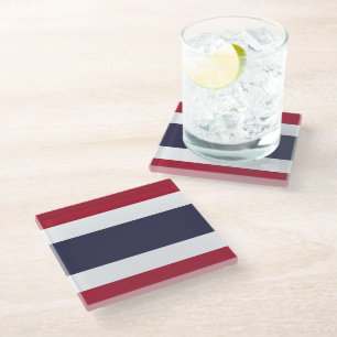 Glasuntersetzer mit der Flagge Thailands