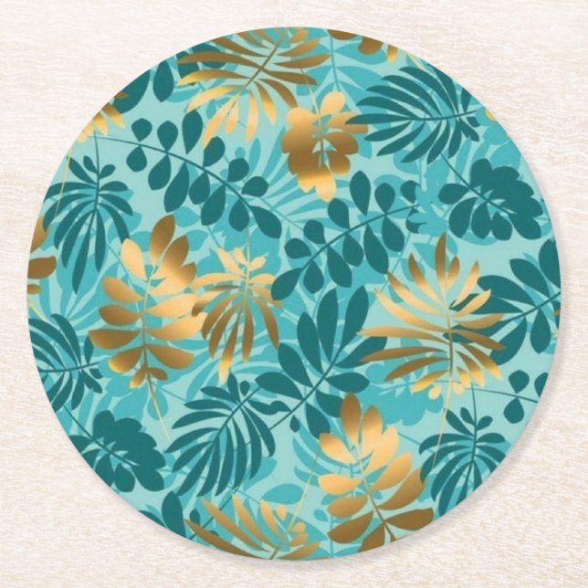 Glasunterteil aus Papier Runder Pappuntersetzer (Vorderseite)