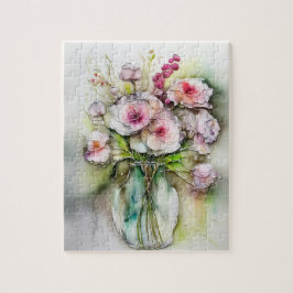 Glasvase mit Blume