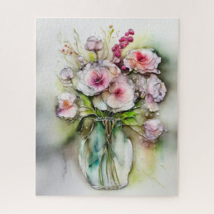 Glasvase mit Blume