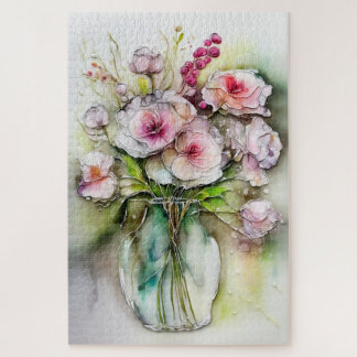 Glasvase mit Blume