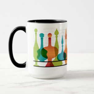 Glasvasen im Mid-Century-Modern-Stil Tasse
