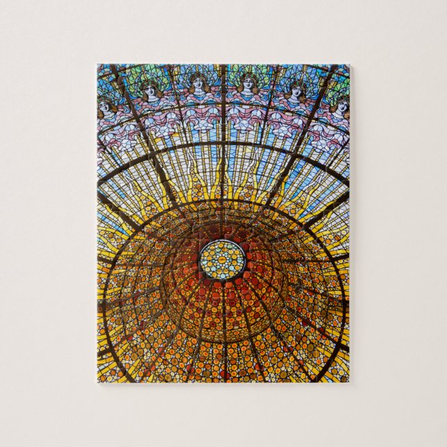Glasverkleidung im Palau de Musica Spanien (Vertikal)