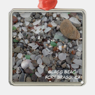 Glasweihnachtsverzierung strand-Fort- Silbernes Ornament